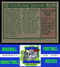 Load image into Gallery viewer, 1975 Topps #331 Cleveland Indians - Frank Robinson CL, MGR, TC Team Checklists White Back VG