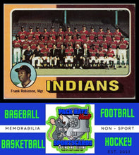 Load image into Gallery viewer, 1975 Topps #331 Cleveland Indians - Frank Robinson CL, MGR, TC Team Checklists White Back VG