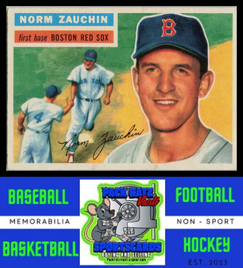 1956 Topps #89a Norm Zauchin White Back VG