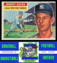 Load image into Gallery viewer, 1956 Topps #88b Johnny Kucks Gray Back VG