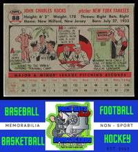 Load image into Gallery viewer, 1956 Topps #88b Johnny Kucks Gray Back VG