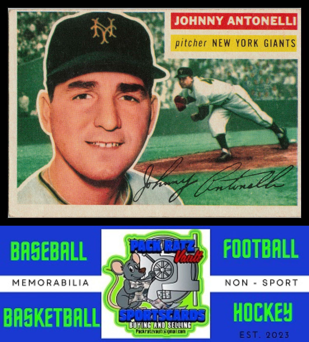 1956 Topps #138b Johnny Antonelli VG