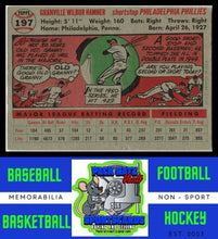 Load image into Gallery viewer, 1956 Topps #197 Granny Hamner VG