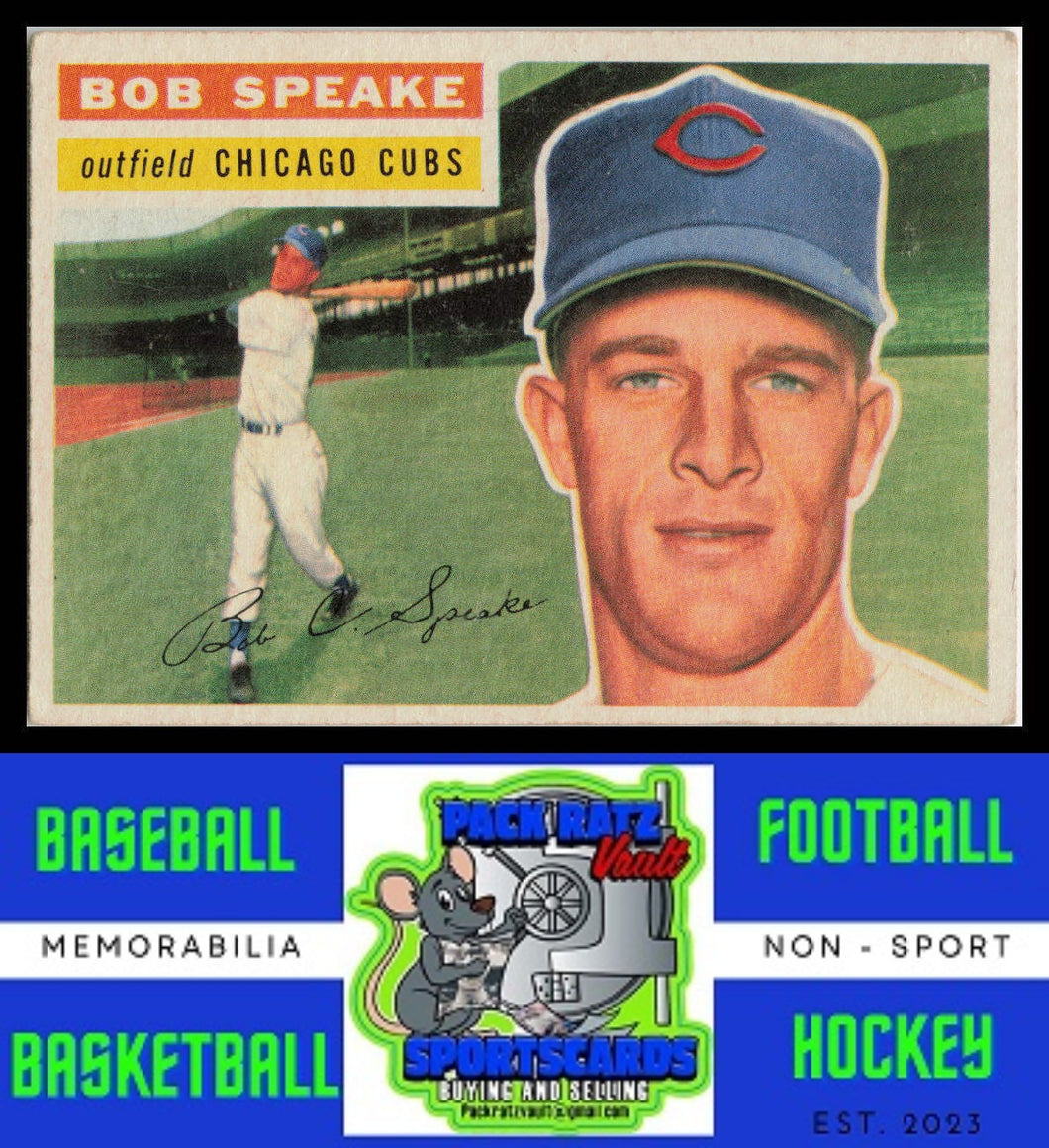 1956 Topps #66b Bob Speake Gray Back VG