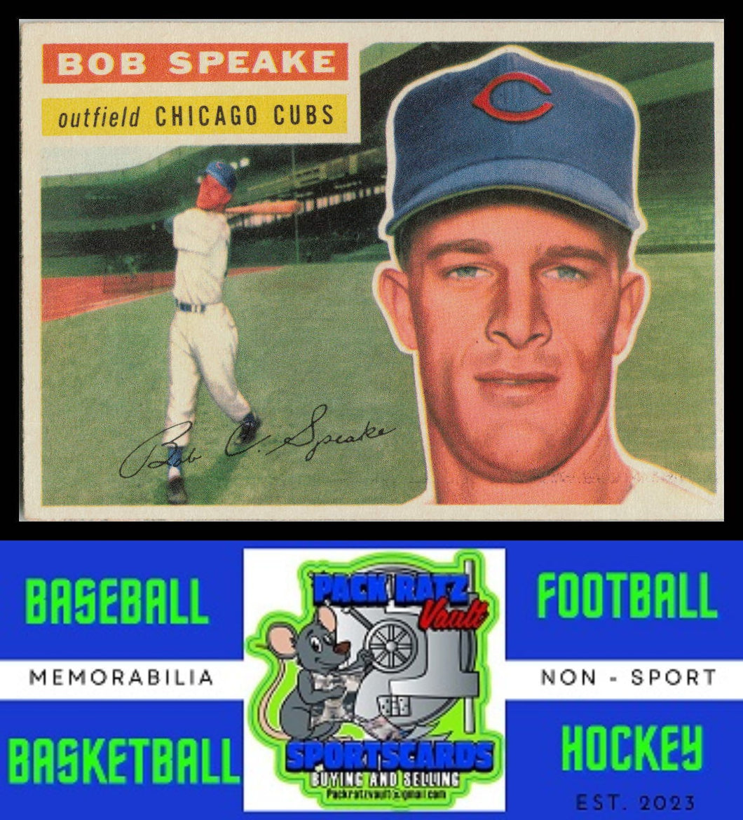 1956 Topps #66b Bob Speake Gray Back VG