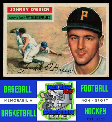 1956 Topps #65b Johnny O'Brien Gray Back VG