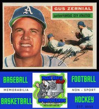 Load image into Gallery viewer, 1956 Topps #45a Gus Zernial White Back VG