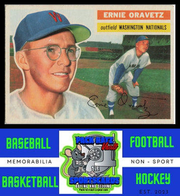 1956 Topps #51b Ernie Oravetz Gray Back VG