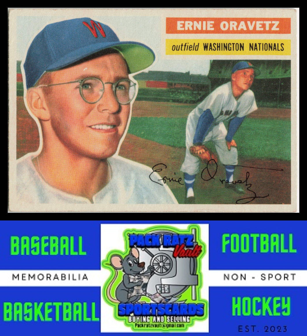 1956 Topps #51b Ernie Oravetz Gray Back VG