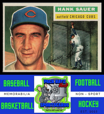 1956 Topps #41b Hank Sauer Gray Back VG