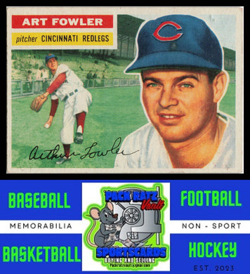 1956 Topps #47b Art Fowler Gray Back VG