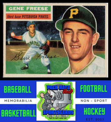 1956 Topps #46a Gene Freese White Back VG