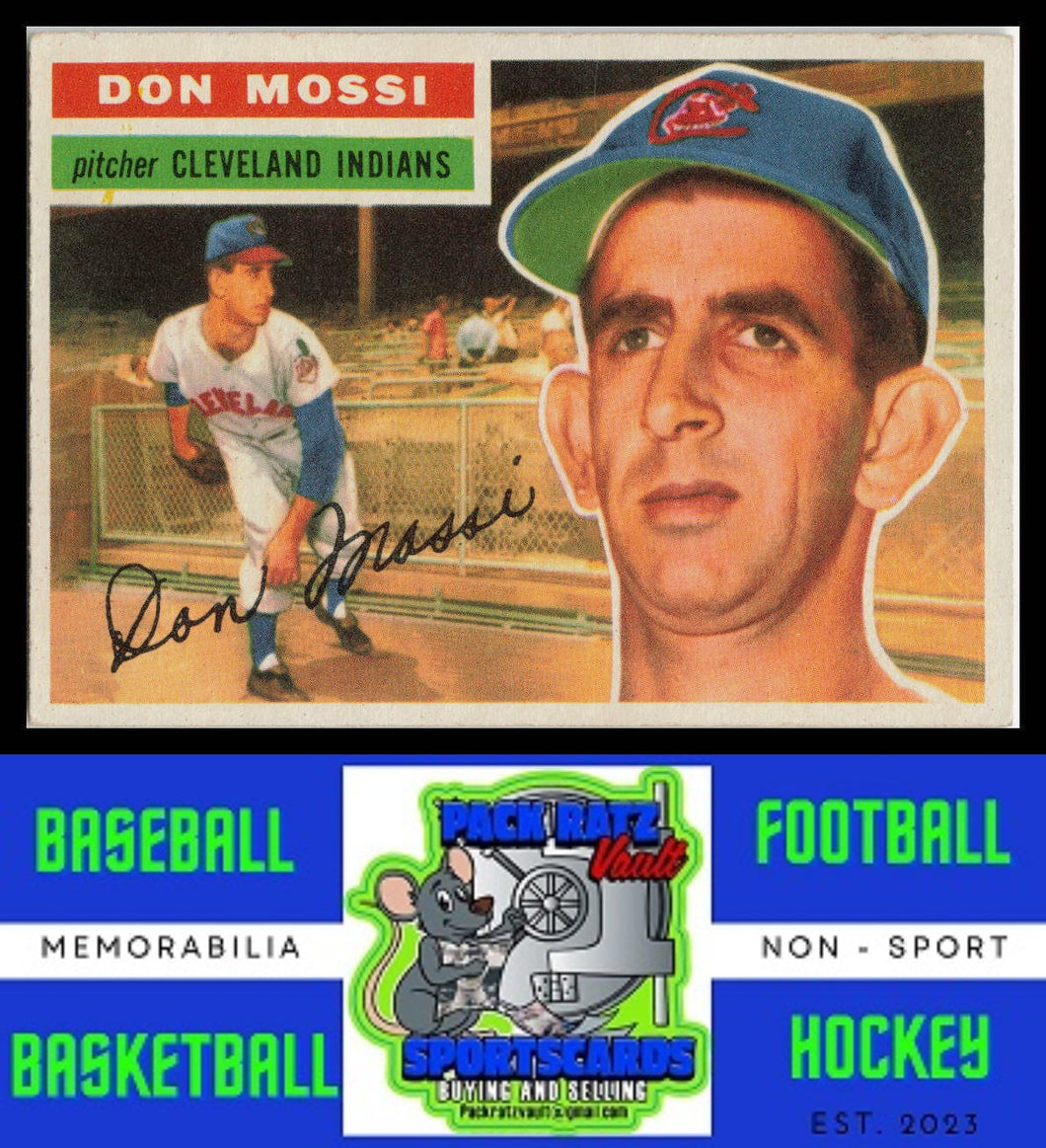 1956 Topps #39a Don Mossi White Back VG