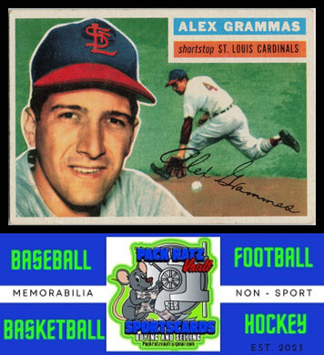 1956 Topps #37a Alex Grammas White Back VG