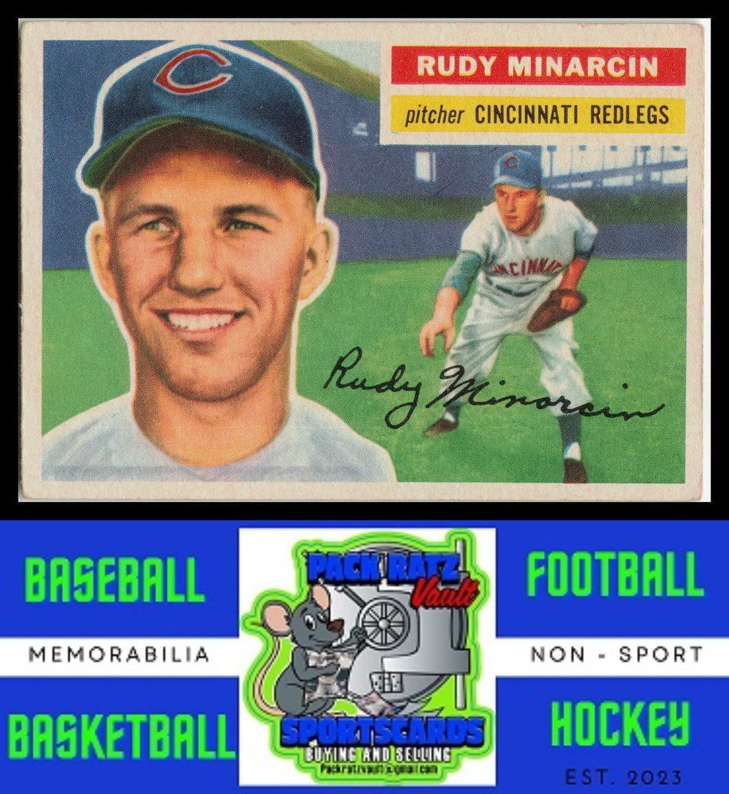 1956 Topps #36b Rudy Minarcin Gray Back VG