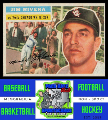 1956 Topps #70a Jim Rivera White Back VG